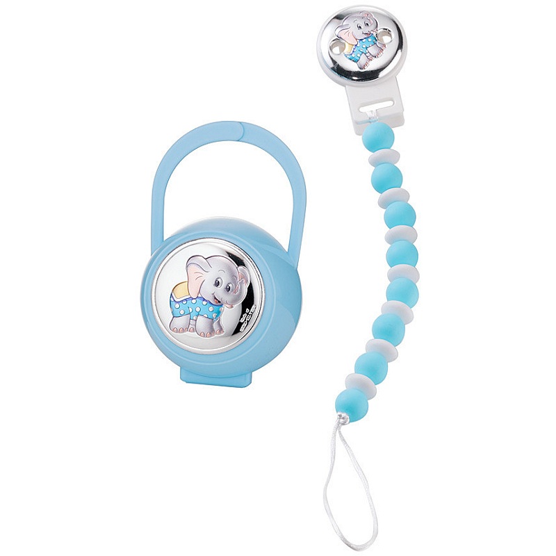 accessori-neonato-valenti-argenti-75104-c_470193 Set Bimbo Spilla Portaciuccio Sovrani Argenti W75104C - immagine 1