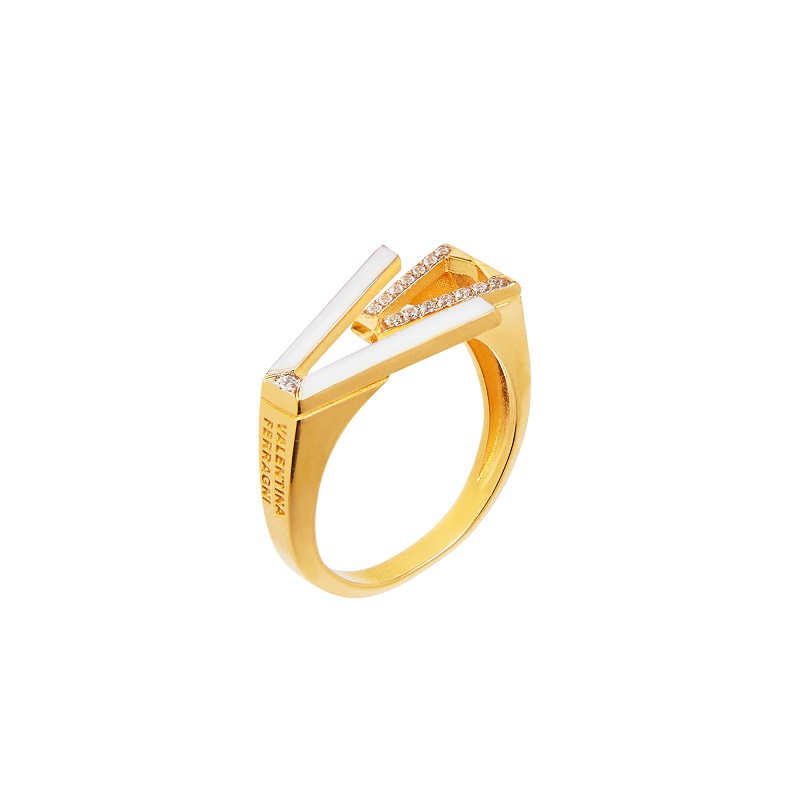 MIA WHITE Anello Donna Valentina Ferragni Studio Collezione Mia White DVF-RI-08 - immagine 1
